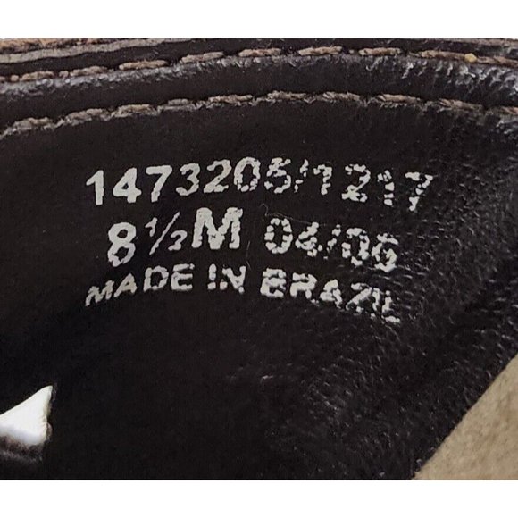 Bass Shoes Womens 8.5M Brown Distressed Brenda Classic Open Cut Clog Slip on - Picture 8 of 10